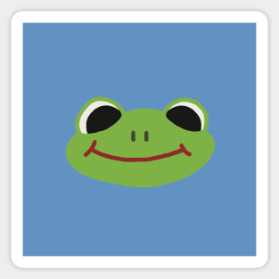 frog (blue) Sticker